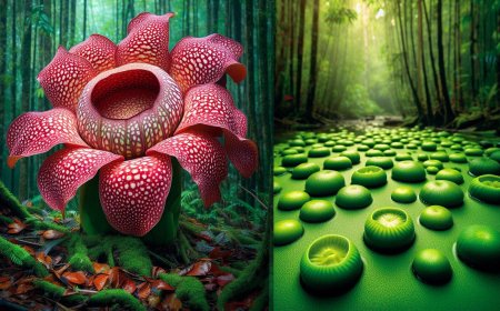 The Giants and Miniatures of the Plant World: Meet Rafflesia, the Largest Flower, and Wolffia, the Smallest