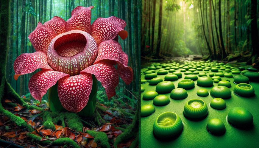 The Giants and Miniatures of the Plant World: Meet Rafflesia, the Largest Flower, and Wolffia, the Smallest